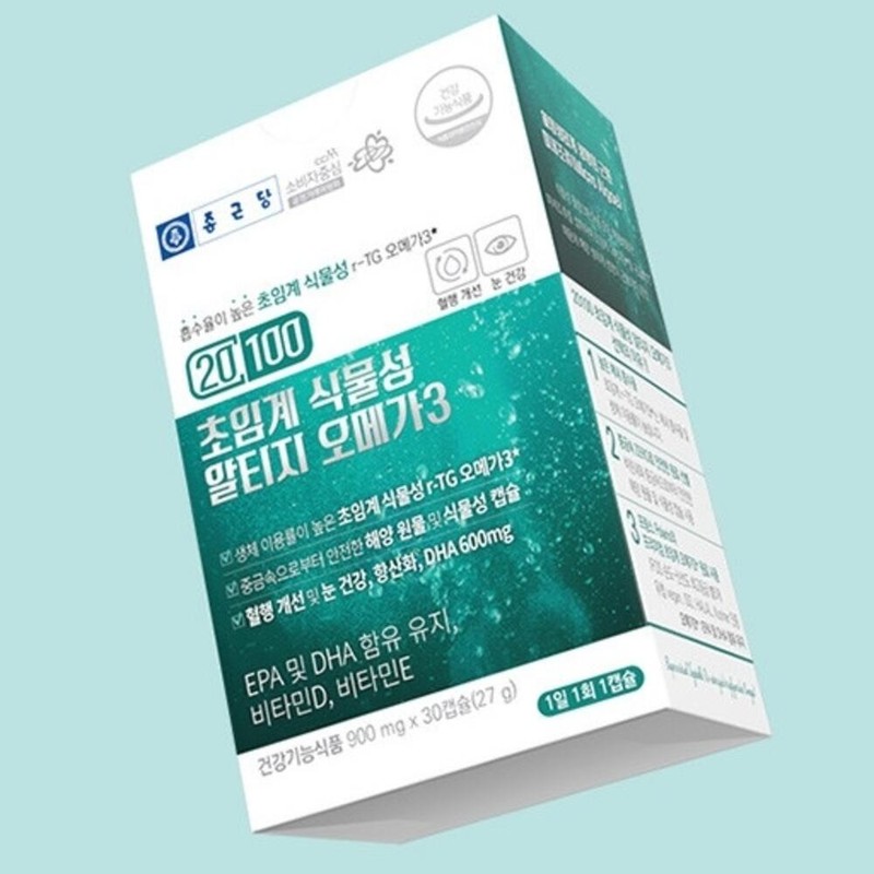RTZomega3 Microalgae Supercritical Omega Neutral Fat 4x / 알티지오메가3 미세조류