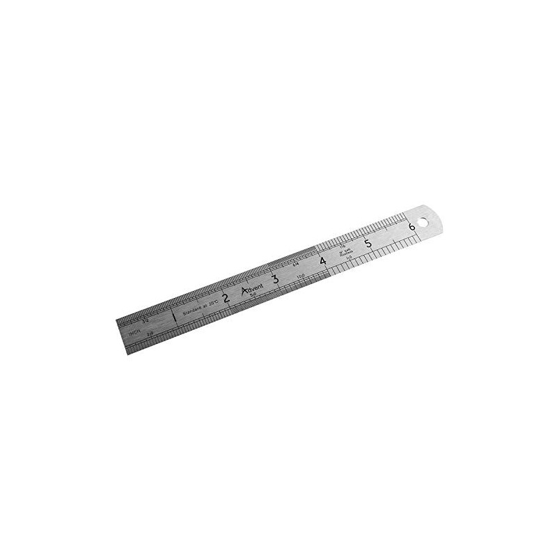 Advent 6"/150mm Precision EC Class II Steel Rule - ASR-150