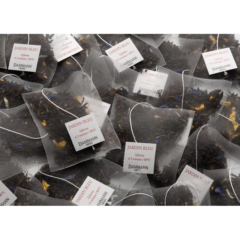 Dammann Freres Sachets, Jardin Bleu Tea Bags, Premium Gourmet French