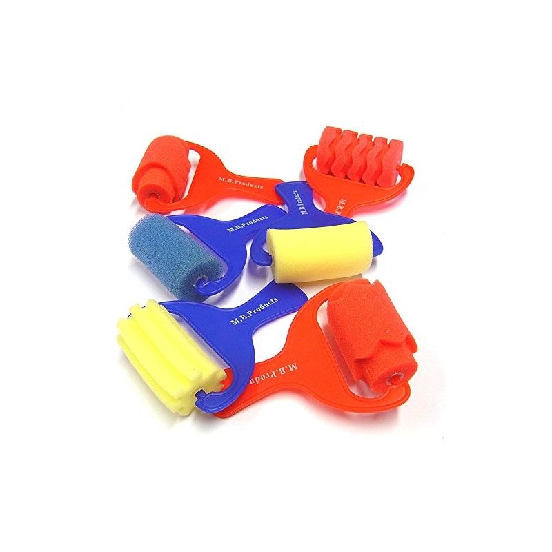 Major Brushes Sponge Paint Rollers - Set of 6