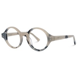 Zeelool Retro Round Eyeglasses Frame for Women Men Non-prescription Clear Lens ZJGA000249-03 Light-Tortoise