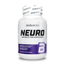 BioTechUSA Neuro Dietary Supplement Capsules with Plant Extracts, Vitamins and Minerals, 60 Capsules