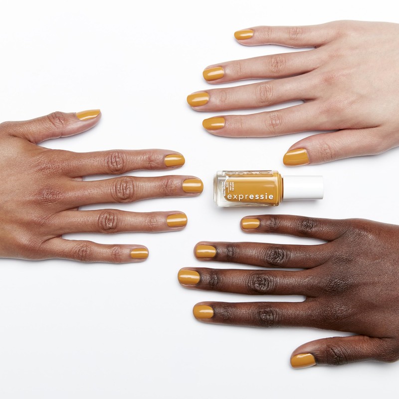 essie Expressie Nail Polish, Quick-Dry Golden Yellow Nail Polish, Vegan,