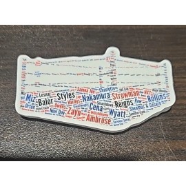 Vintage Wrestling Sticker WWE