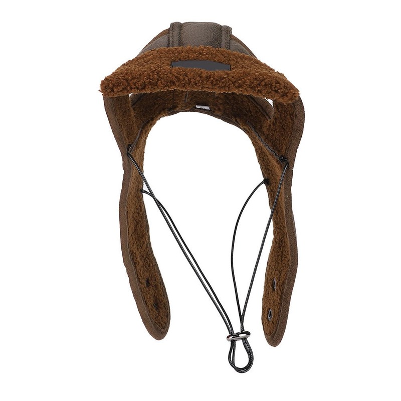 Pet Small and Mediumsized Dog Autumn and Winter Pilot Hat