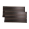 SSWBasics 4 ft x 2 ft Horizontal Black Slatwall Panels