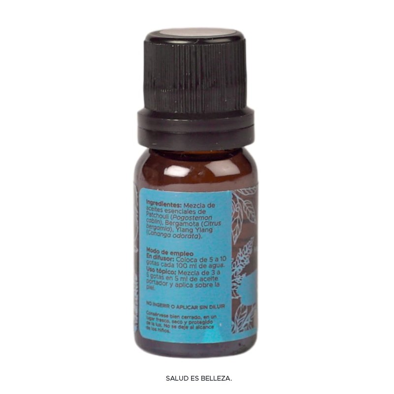 Aceite Esencial Mezcla Seguridad PACALLI · Patchouli, Bergamota y Ylang