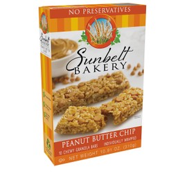 Sunbelt Bakery Peanut Butter Chip Chewy Granola Bars, 20 Count