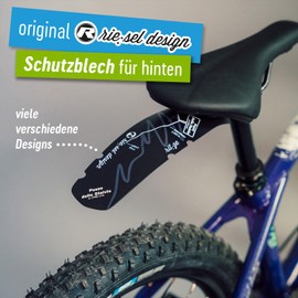 RIESEL – RIT: Ze Neon Yellow Label Mudguard Rear Bicycle Road Bike Saddle |road Fixie/MTB/Triathlon, multicolour