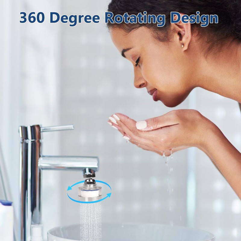 Dexspoeny 7Pcs Sink Water Filter with Filter Elements Set, Universal