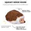CHEWFFON Hedgehog Stuffed Dog Toy, Squeaky Dog Toy, Plush Dog