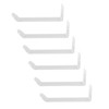6pcs Acrylic Headband Holder Wall Clear Hanging Headband Organizer Storage