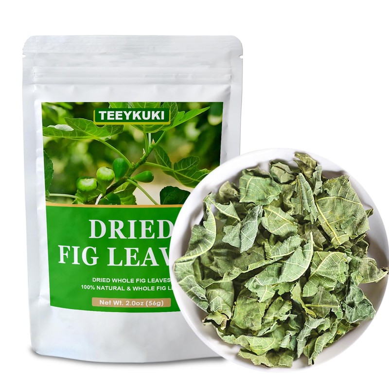 Premium Dried Whole Fig Leaf, 2.0oz(56g), Fig Leaves, Fig Leaf
