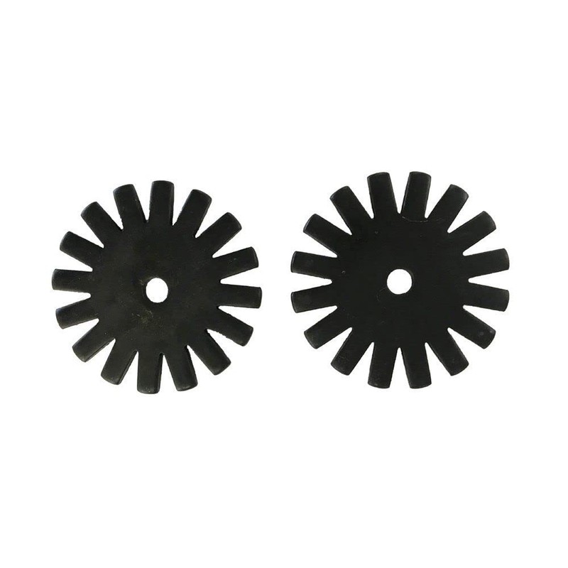 AJ Tack Spur Rowels Black 3/4" Rosebud