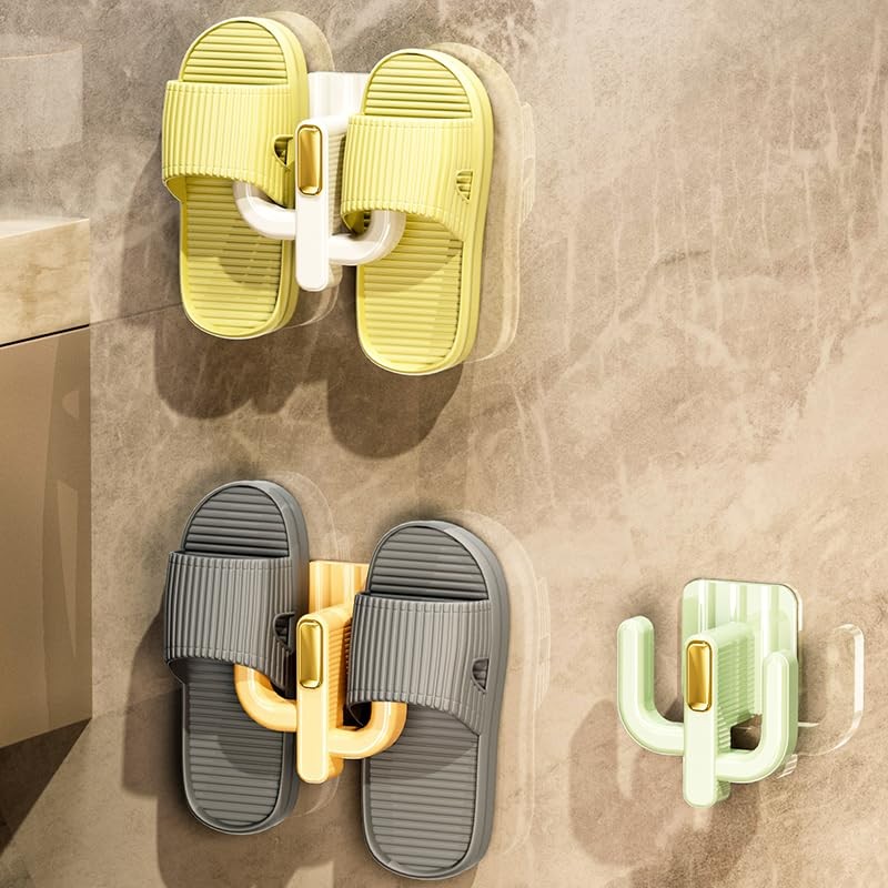 ROLUXENTIA 4 Pack Wall Mounted Shoe Rack - Premium Hanging
