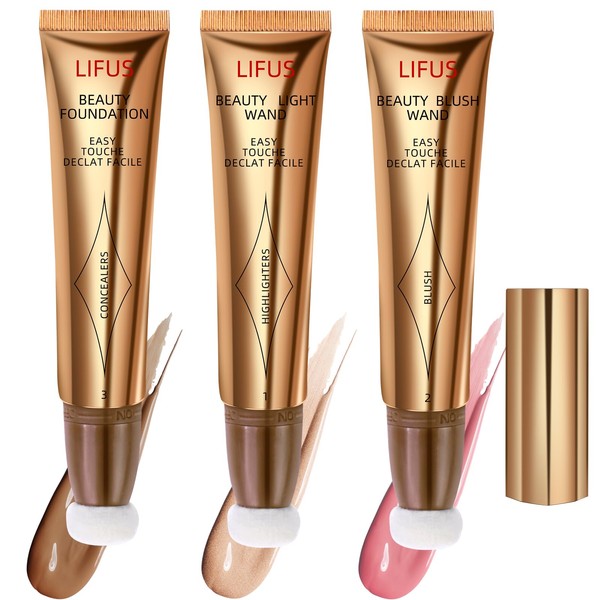 LIFUS Beauty Wand Makeup Set - Face Liquid Cream Contour