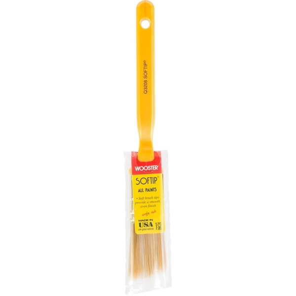 FixtureDisplays Wooster Q3208 1" Softip Nylon Angle Sash Paint Brush