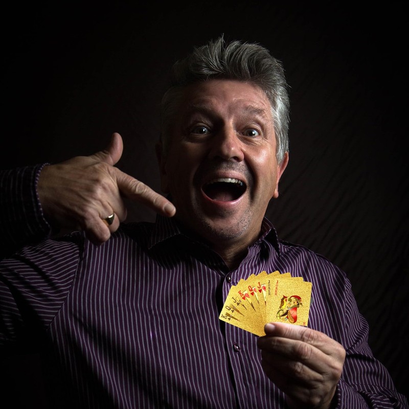 PMLAND Gold Waterproof Playing Cards - Poker Deck for Parties