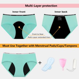 Mesachy Girls Underwear Kids Cotton Underwear for Teens Briefs