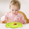 Kids Divided Plates Safe Silicone Foldable Prevent Slipping Toddler Suction