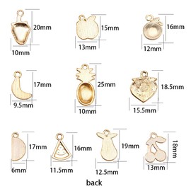 SUNNYCLUE 1 Box 40Pcs Thanksgiving Fruit Charm Alloy Enamel Pineapple Strawberry Cherry Apple Banana Peach Pendant for DIY Jewelry Making Charms Bracelet Earring Necklace Bracelet Supplies Adult