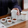 Portable Ceramic Tea Cup Set: Porcelain Teapot Set with Tea