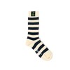 Beams Plus Socks, Ribbed, Border Socks, Men's, white