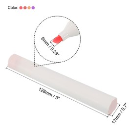 PATIKIL Highlighter Pen, 4 Pack Quick Dry Broad Tip Underline Writing Marker Pens for Office Home Daily Use Style 4, Brown/Grey/Red/Purple