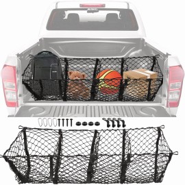 Unbranded for Ford Maverick 2022 2023 Trunk Bed 4 Pocket Envelope Style Mesh Cargo Net