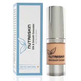 Nutraskin Silk & Smooth Concealer Medium - Liquid Concealer I Natural Concealer Liquid for a Flawless Complexion I Conceals Blemishes, Dark Circles, Wrinkles etc. I Made in Germany I 10 ml