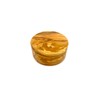 Olive Wood Salt Cellar Box Container by Trademark Innovations