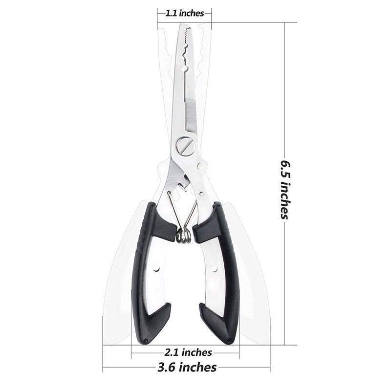 Stainless Steel Fishing Pliers - Hook Remover Tool -BB Crimper-
