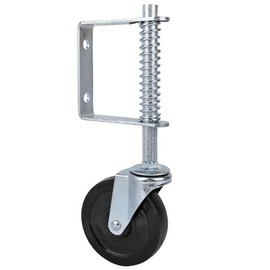 FTVOGUE 4"Rueda de Compuerta de Goma Muelle Giratorio Cargado Capacidad de Carga de 220 Libras Resistente