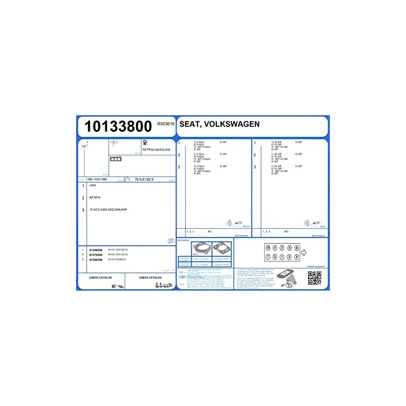 AJUSA 81000300 Bolt Kit for Cylinder Head