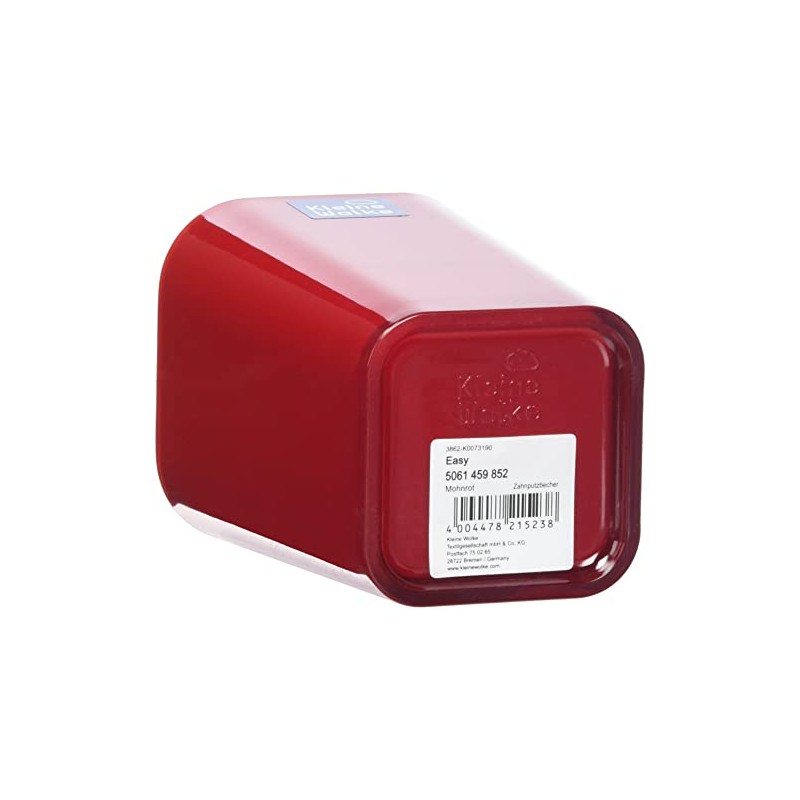 Kleine Wolke Easy Bathroom Tumbler, Poppy Red