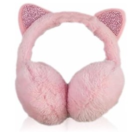 Women Ear Muffs Girls Cat Earmuffs Ear Warmer Cover Warmer Super Soft Ear Muffs Winter Furry Earmuffs Knitted Earmuffs Cat Earmuffs Plush Earmuff Women Ear Warmer Adjustable Muffs Headband Pink