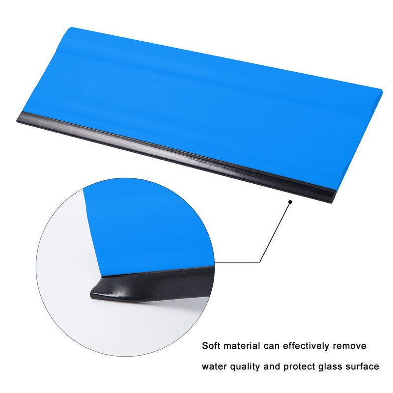 FOSHIO 6 Inch Rubber Squeegee for Kitchens, Glass, Shower and