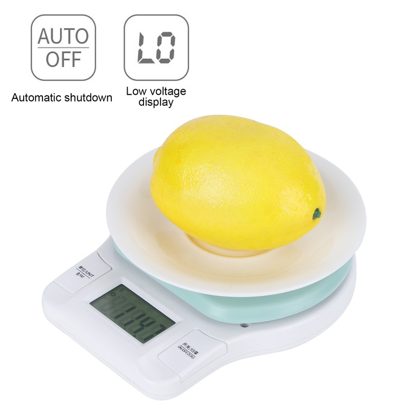 Kitchen Electronic Scale Portable LCD Display Food Weighing Measurement Scale