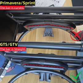 HEINMO Rear Pannier Rack Folding Rear Pannier Rack Passenger Backrest Cushion Pad For GTS GTV 250 300