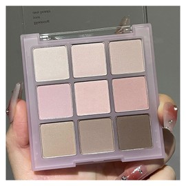 9 Color Full Matte Eye Shadows Palette For Women,Soft Blendable Matte Nudes Cold brown Shades for Natural Looks，Warm Nude Eyeshadow Palette (08# Milk Tea)