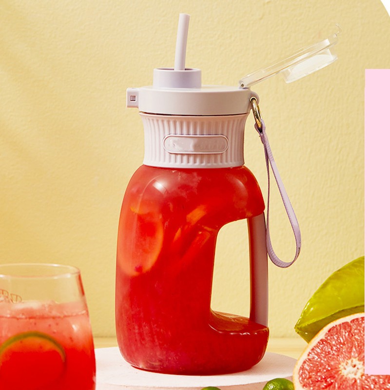 Sport Portable Blender Outdoor Juice Barrel 1000ml Large Capacity Crushed
