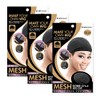 Qfitt (3 Pack) Mesh Dome Style Wig Cap #5011 (3
