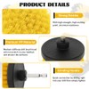Aongray 4 Pack Drill Brush 1/4’ Power Scrubber Attachment Kit