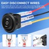 XINYIELE 12 Volt 3 Way Round Rocker Switch,3 Position ON/Off/ON