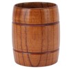 Wooden Beer Mug with Handle 300ml Prevent Scald Carved Drinkware