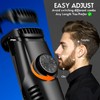 Vacuum Beard Trimmer for Men Rechargeable, IPX6 Waterproof Mustache Trimmer