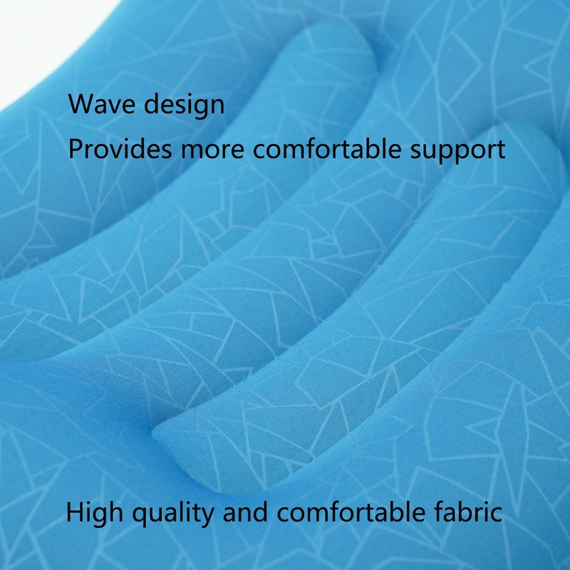 RLXMARTD Ultralight Inflatable Camping Pillow, Compressible Travel Neck Support, Blue