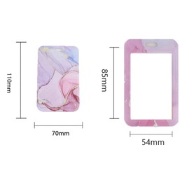 Lianjia 2Pcs Badge Holder Retractable with Lanyard，ID Card Holder with Belt Clip Carabiner Retractable Reel，Office Staff to Hold Cards for Lanyard Card Holder