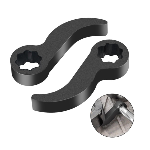 SQEJWSI 2Pcs Pry Bar Wrench Adapter & Ratchet Pry Bar