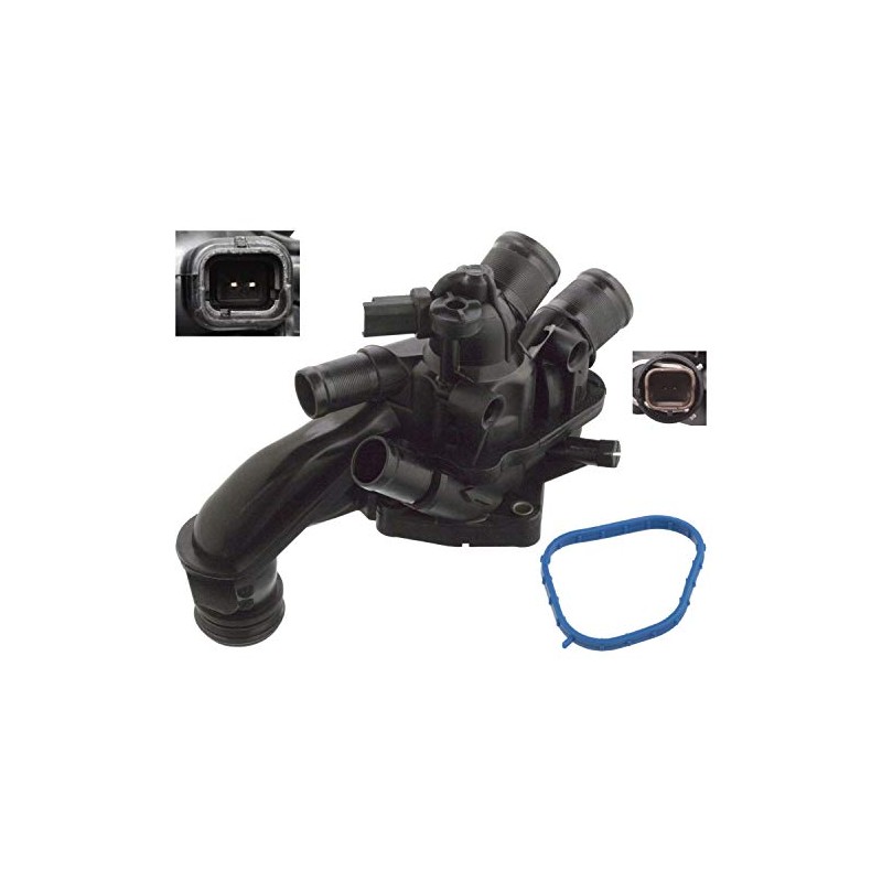 febi bilstein 107987 Thermostat with housing, seal and temperature switch